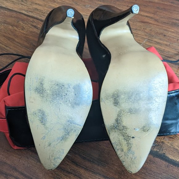 Ritual Gothic Black Patent Ghillie Pumps - Picture 8 of 9